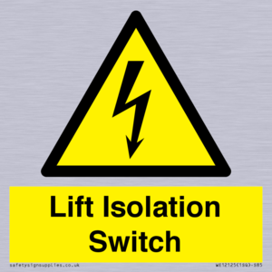 Lift Isolation Switch
